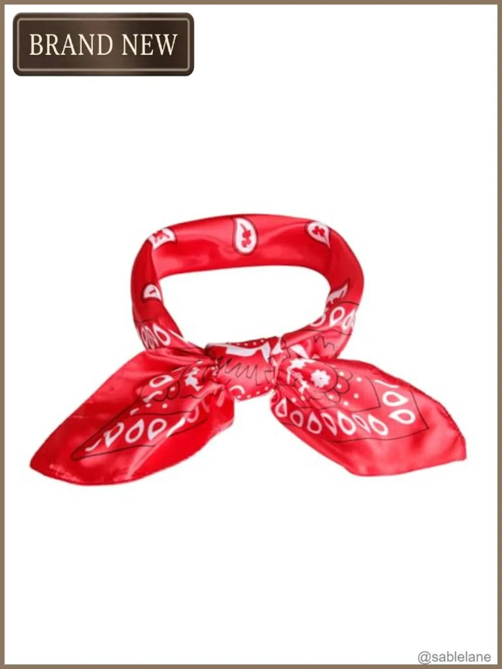 35 Inch Square Satin Head Scarf Hair Wrap Bandana for Sleeping or Styling